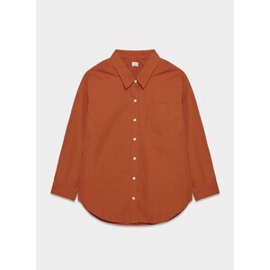 New Aritiza Wilfred Free Relaxed Poplin Shirt Copper Red Size Small
